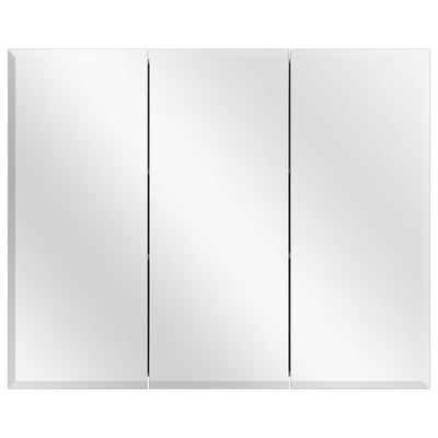 36-3/8 in. W x 30-3/16 in. H Frameless Surface-Mount Tri-View Bathroom Medicine Cabinet - Super Arbor