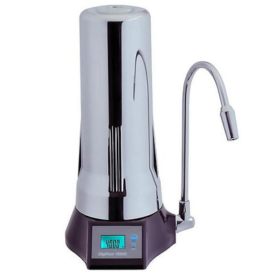 5-Stage Counter Top Filtration System with LCD Display in Chrome - Super Arbor