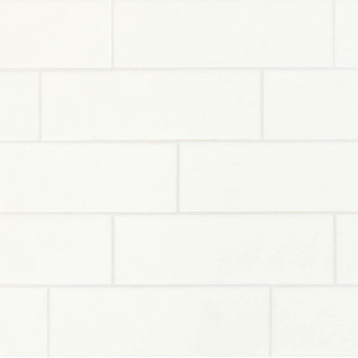 Daltile Restore 4 in. x 12 in. Glazed Ceramic Bright White Subway Tile (10.64 sq. ft. / case) - Super Arbor
