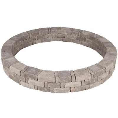 Pavestone Rumblestone 79.3 in. x 10.5 in. Concrete Tree Ring Kit in Greystone - Super Arbor