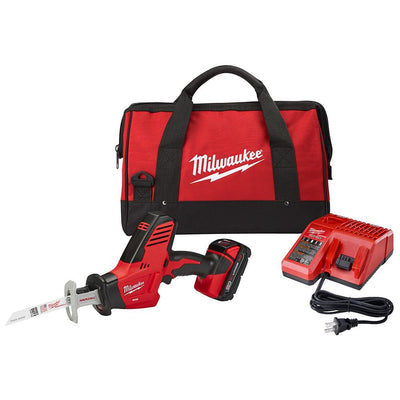 M18 18-Volt Lithium-Ion Cordless Hackzall Reciprocating Saw Kit with (1) 1.5Ah Battery, Charger and Tool Bag - Super Arbor