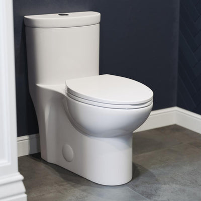 Sublime 1-Piece 0.8/1.28 GPF Dual Flush Elongated Toilet in White - Super Arbor