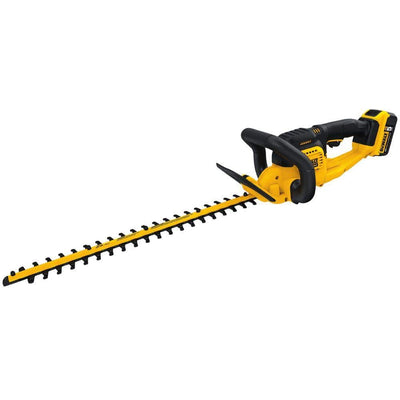 DEWALT 22 in. 20V MAX Lithium-Ion Cordless Hedge Trimmer with (1) 5.0Ah Battery and Charger Included - Super Arbor