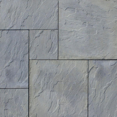 Patio-on-a-Pallet 120 in. x 120 in. x 1.5 in. Gray Variegated Dutch York-Stone Concrete Paver (Pallet of 44-Pieces) - Super Arbor