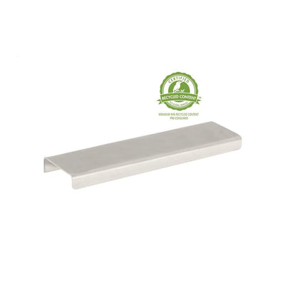 5 in (127 mm) Brushed Nickel Contemporary Edge Drawer Pull - Super Arbor