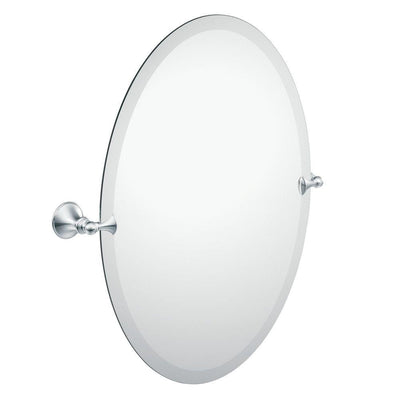 Glenshire 26 in. x 22 in. Frameless Pivoting Wall Mirror in Chrome - Super Arbor