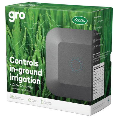 Gro 7 Zone Controller - Smart Sprinker - 7 Zone Sprinkler / Irrigation Controller - Wifi Enabled, Remote Access - Super Arbor