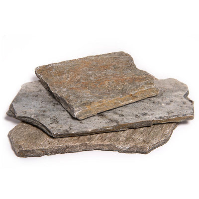 16 in. x 12 in. x 2 in. 120 sq. ft. Storm Mountain Natural Flagstone for Landscape, Gardens and Pathways - Super Arbor