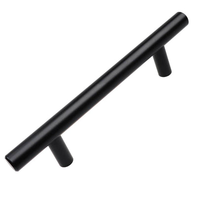 3-3/4 in. Matte Black Solid Cabinet Handle Drawer Bar Pulls (10-Pack) - Super Arbor