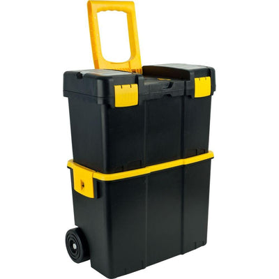 17.87 in. Stackable Mobile Tool Box with Wheels - Super Arbor