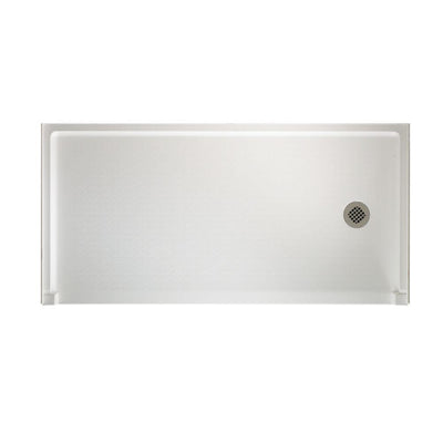 Veritek 30 in. x 60 in. Single Threshold Right Drain Barrier Free Shower Pan in White - Super Arbor