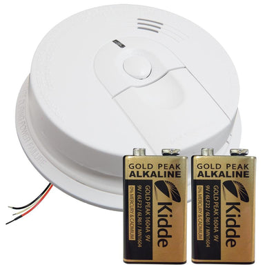 FireX Hardwire Smoke Detector with 9-Volt Battery Backup and Front Load Battery Door - Super Arbor