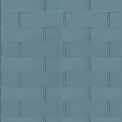 MSI Harbor 3 in. x 9 in. x 8mm Glossy Glass Gray Subway Tile (3.8 sq. ft. / case) - Super Arbor