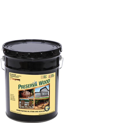 Preserva Wood 5 Gal. Clear Penetrating Oil-Based Exterior Stain and Sealer - Super Arbor