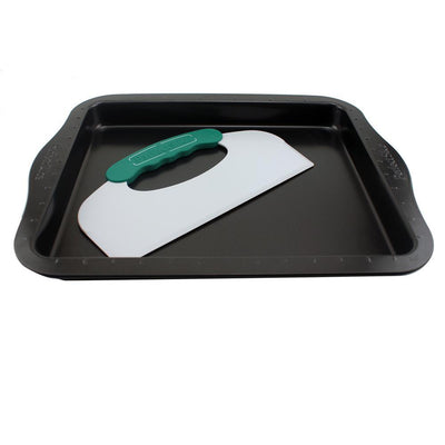 Perfect Slice Carbon Steel Cookie Sheet with Cutting Tool - Super Arbor