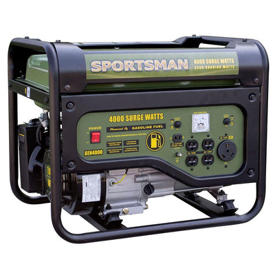 Sportsman 4,000/3,500-watt Gasoline Powered Portable Generator with RV Outlet - Super Arbor
