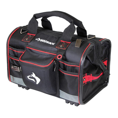 18 in. Large Mouth Tool Bag with Tool Wall - Super Arbor
