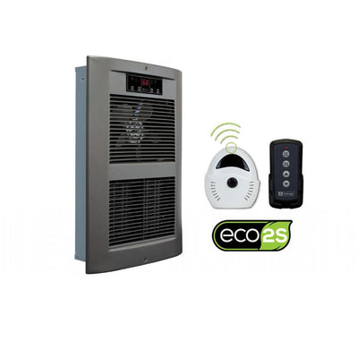 LPW ECO2S 240-Volt 2500-4500-Watt 8530-15354 BTU Electric Wall Heater in Satin Nickel - Super Arbor