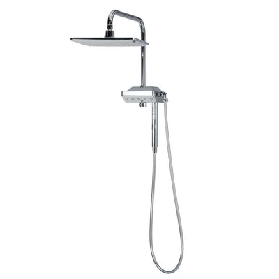 5-spray 12 in. Dual Shower Head and Handheld Shower Head with Body spray in Chrome - Super Arbor
