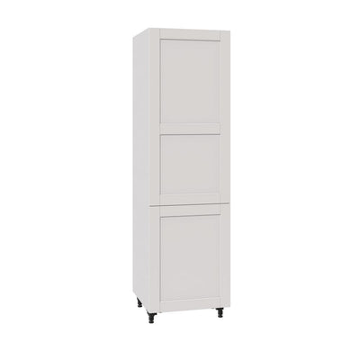 Shaker Assembled 24 in. x 84.5 in. x 24 in. Pantry Cabinet in Vanilla White - Super Arbor