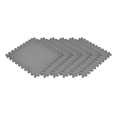 Norsk Gray 24 in. x 24 in. EVA Foam Non-Toxic Solid Color Interlocking Tiles (216 sq. ft. - 54 tiles)