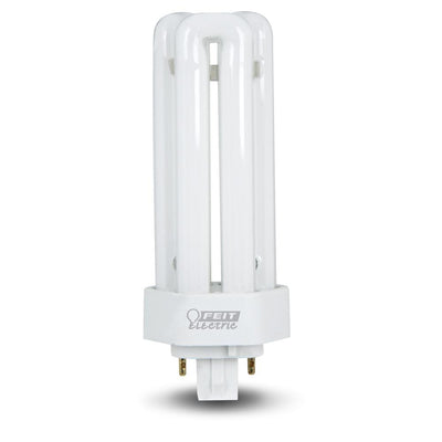 26W Equiv PL CFLNI Triple Tube 4-Pin Plug-in GX24Q-3 Base Compact Fluorescent CFL Light Bulb, Soft White 2700K (6-Pack) - Super Arbor