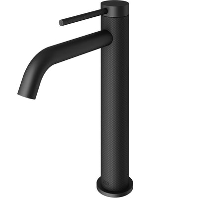 Lexington Single Hole Single-Handle cFiber Vessel Bathroom Faucet in Matte Black