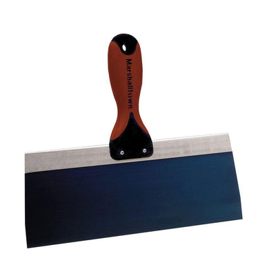 6 in. x 3-1/8 in. Blue Steel Tape Knife with DuraSoft II Handle - Super Arbor