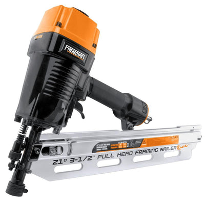 Pneumatic 21-Degree 3-1/2 in. Full Round Head Framing Nailer with Case - Super Arbor