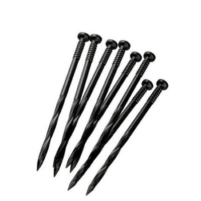 Valley View Industries Black 9 in. Poly Nails - Spikes (100-Count) - Super Arbor
