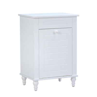 Cary VIII 16 in. W X 12 in. D x 23 in. H Laundry Storage Cabinet in White - Super Arbor