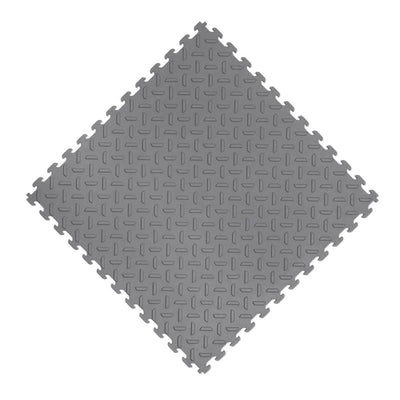 Husky 18.4 in. x 18.4 in. Gray PVC Garage Flooring Tile (6-Pack) - Super Arbor