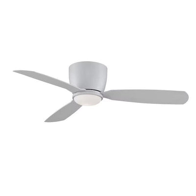 Fanimation Embrace 52-in Matte white LED Indoor Flush Mount Smart Ceiling Fan with Remote (3-Blade)