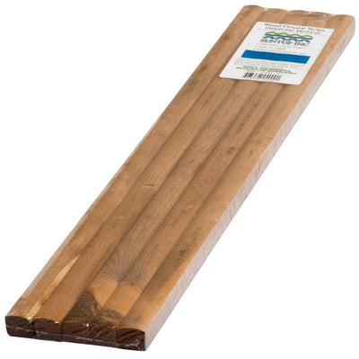 24 in. Universal Vertical Wood Closure Strips (5-Pack) - Super Arbor