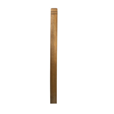 3-1/8 in. x 3-1/8 in. x 54 in. Brown Treated Deck Railing Post - Super Arbor