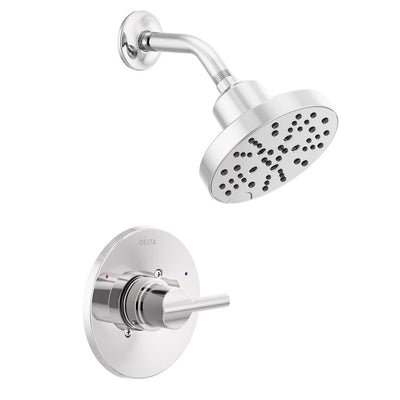 Nicoli Single-Handle 5-Spray Shower Faucet with H2OKinetic Technology in Chrome (Valve Included) - Super Arbor