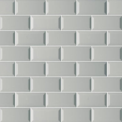 MSI Beveled 3 in. x 6 in. Glossy Ceramic White Subway Tile (1 sq. ft. / case) - Super Arbor