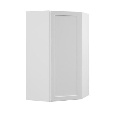 Designer Series Melvern Assembled 24x42x12.25 in. Diagonal Wall Kitchen Cabinet in White