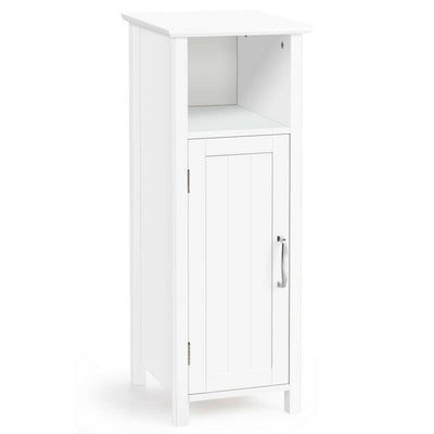 12 in. W x 12 in. L x 31.5 in. H Freestanding Bathroom Storage Linen Cabinet with Adjustable Shelf and Door in White - Super Arbor