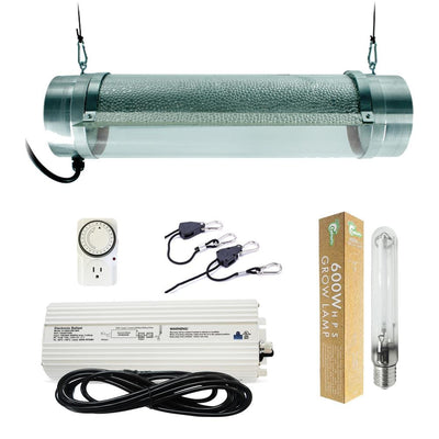 600-Watt HPS Grow Light System with 6 in. Cool Tube with Wing Reflector - Super Arbor
