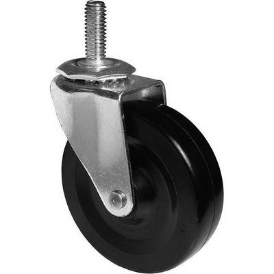 4-1/32 in. Black and Zinc Caster with 132 lbs. Load Rating - Super Arbor