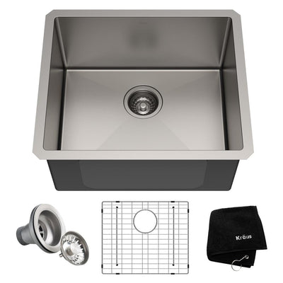 Standart PRO Undermount Stainless Steel 21 in. Single Bowl Kitchen Sink - Super Arbor