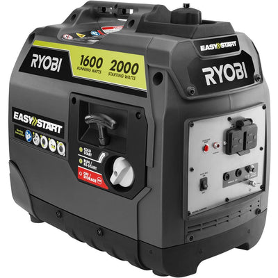 RYOBI 2,000-Watt Gray Gasoline Powered Digital Inverter Generator - Super Arbor