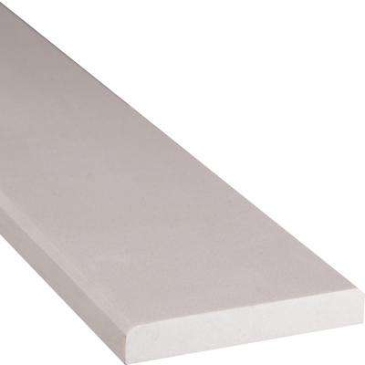 MSI 
    White Double Bevelled 4 in. x 36 in. Engineered Marble Threshold Floor and Wall Tile - Super Arbor