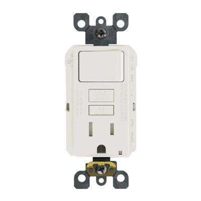 Leviton 
    15 Amp 125-Volt Combo Self-Test Tamper-Resistant GFCI Outlet and Switch, White - Super Arbor